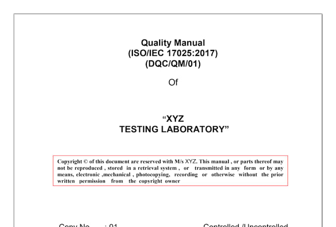 prepare iso 17025 sops quality manuals and laboratory documents
